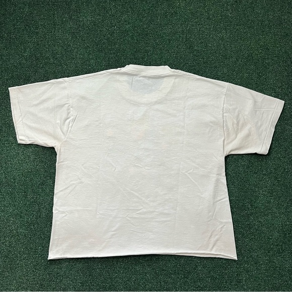 Vintage Women’s 80s Karate “Kiai” Humor *Cropped White T Shirt Size M 20X22 - Picture 7 of 12